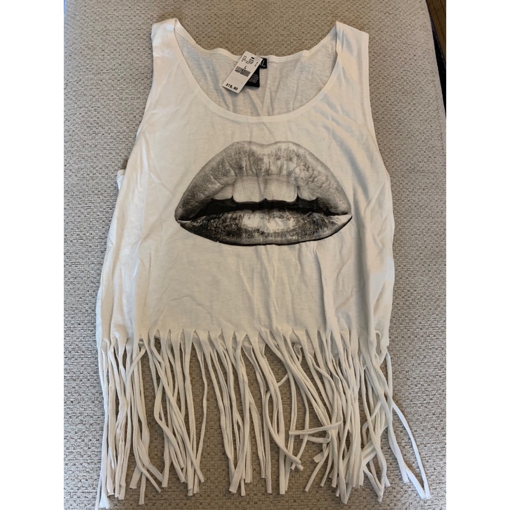 Wet Seal fringe crop top
